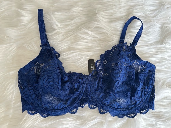 Adore Me Other - NWT Adore ME Bra Womens Size 36DD Blue Balconette Lace Underwire